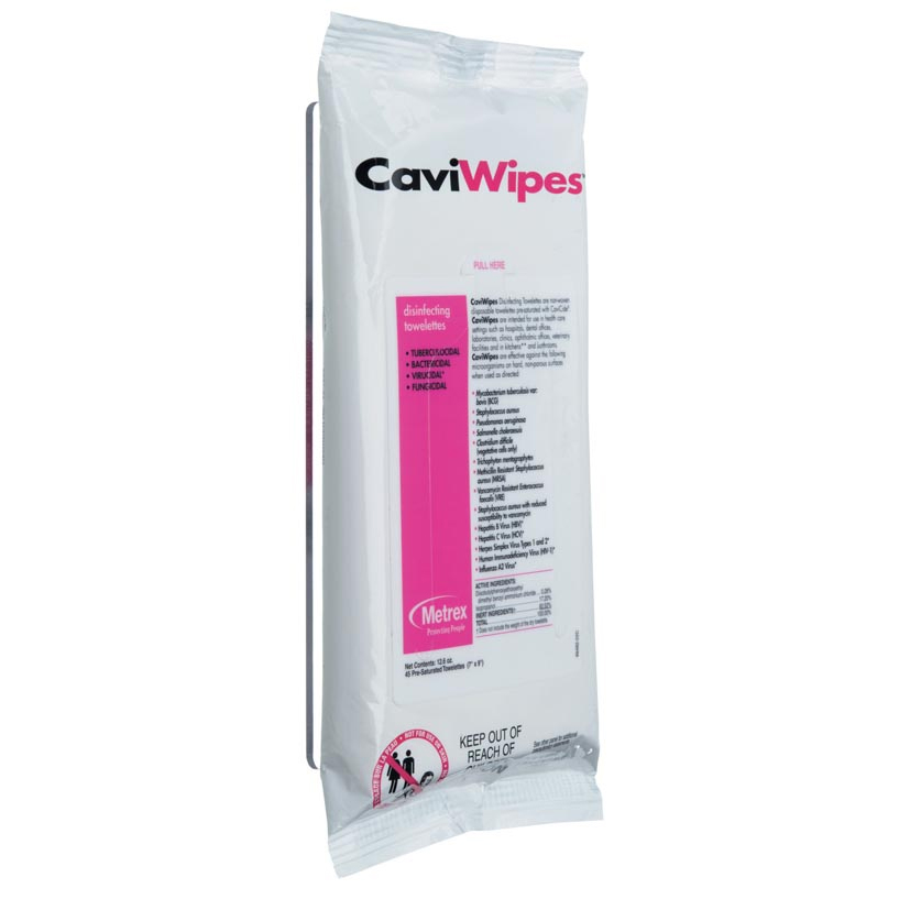 CaviWipes Surface Disinfectant Flat Pack 45/Pk thumbnail 7