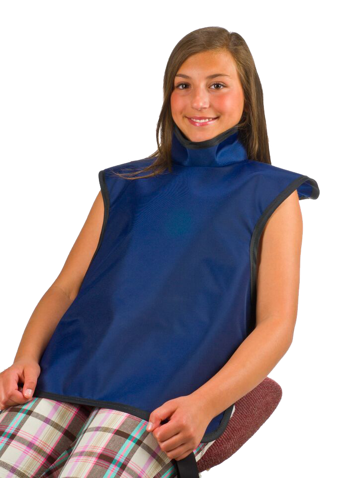 Safe'n'Sure Dog Paw Print Design Lead Children's Bib Apron with Collar product image