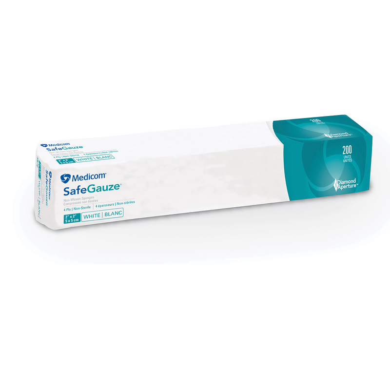 SafeGauze Premium Non-Woven Sponges, Non-Sterile, 4-Ply, 2" x 2", 4000/Pk, 4522 thumbnail 4