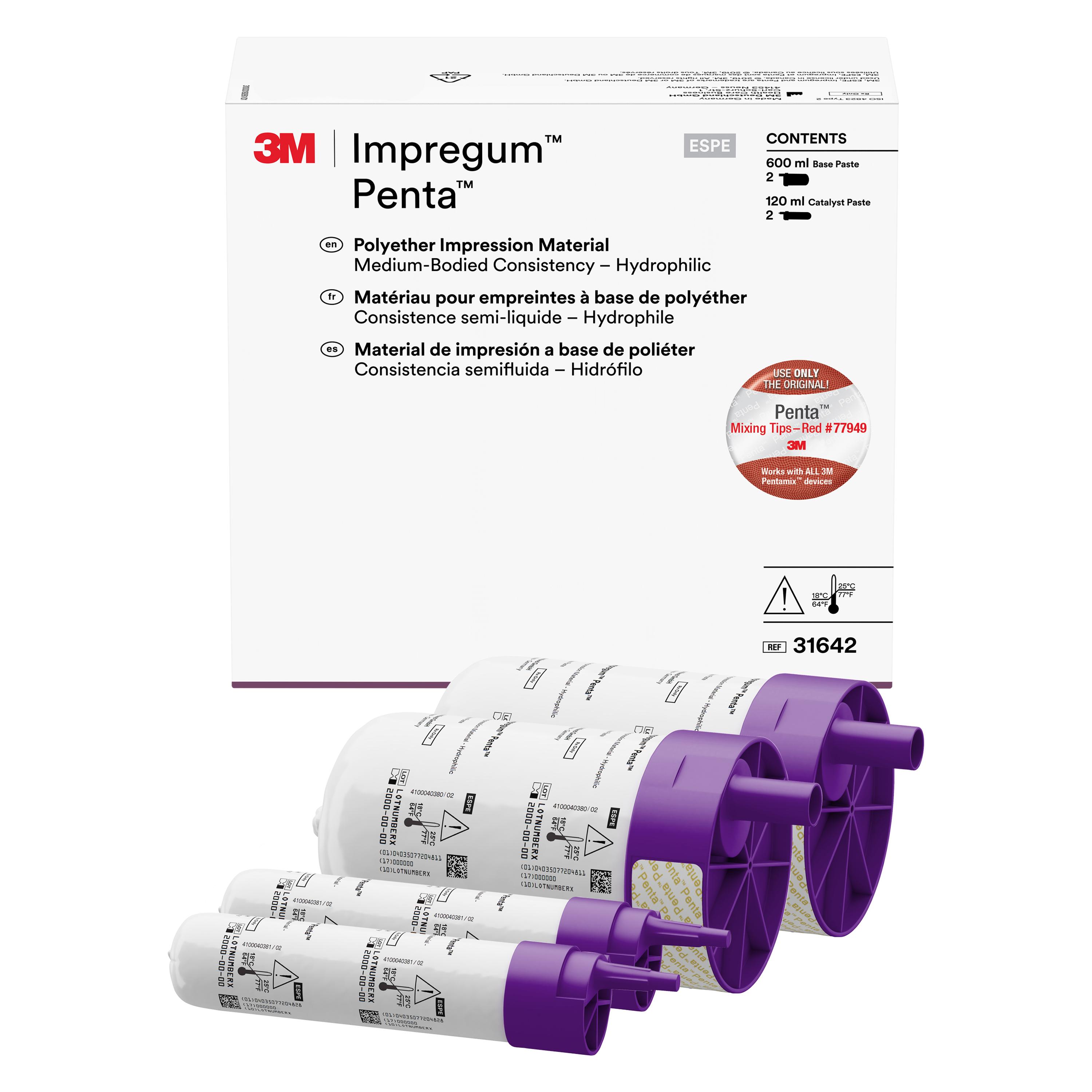 Impregum Penta Polyether Impression Material, Medium Body, Regular Set, Refill, 2/Pk thumbnail 10