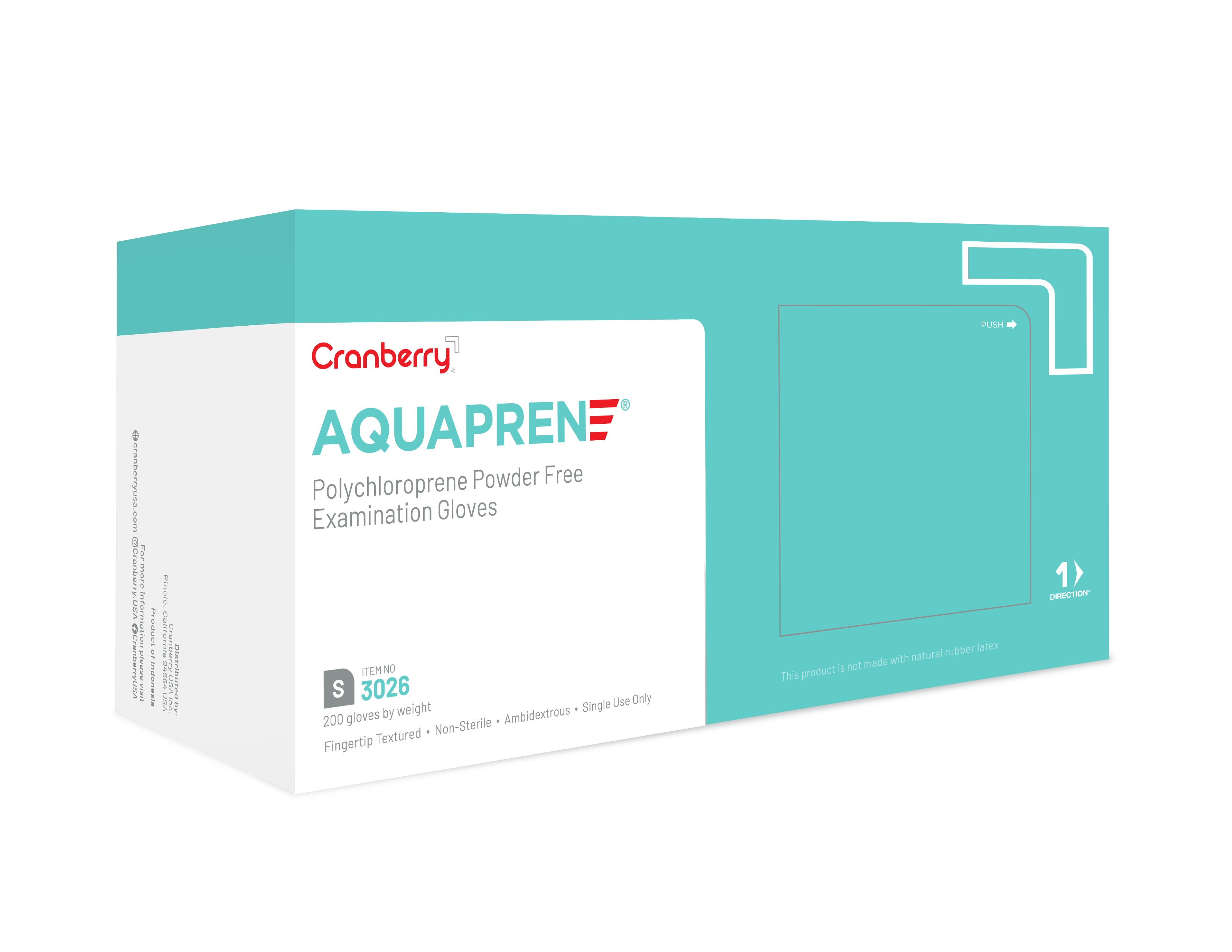 AquaPrene Chloroprene Exam Gloves, Powder-Free, Small, 200/Box, CR3026 thumbnail 12