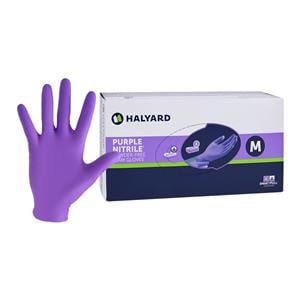 Purple Nitrile Nitrile Exam Gloves Medium Purple Non-Sterile 100/Bx thumbnail 8