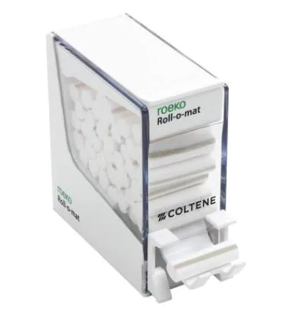 Roll-O-Mat Dental Roll Dispenser White Plastic Ea thumbnail 4