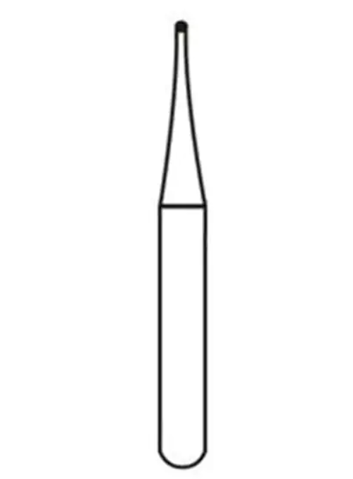 Alpen Surgical Carbide Burs, FG, Round, # 1/4, 0.5 mm, 10/Pk, R5001/4 thumbnail 8
