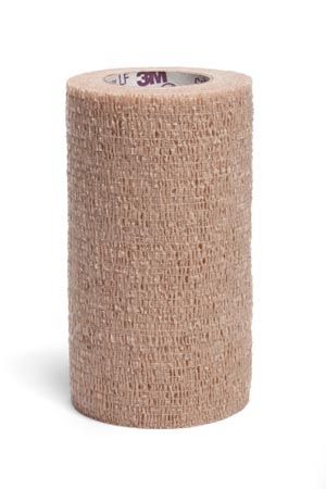 Coban Wrap Bandage Elastic 4"x5yd Tan Sterile 18/Ca thumbnail 2