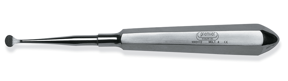 Surgical Bone Curette, Molt, Single-End, Medium Stainless Steel Handle, # 4, 1/Pk, 1003172 thumbnail 8