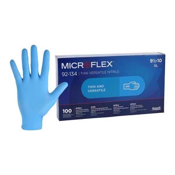 Microflex Nitrile Gloves 100/Bx Blue X-Large thumbnail 11